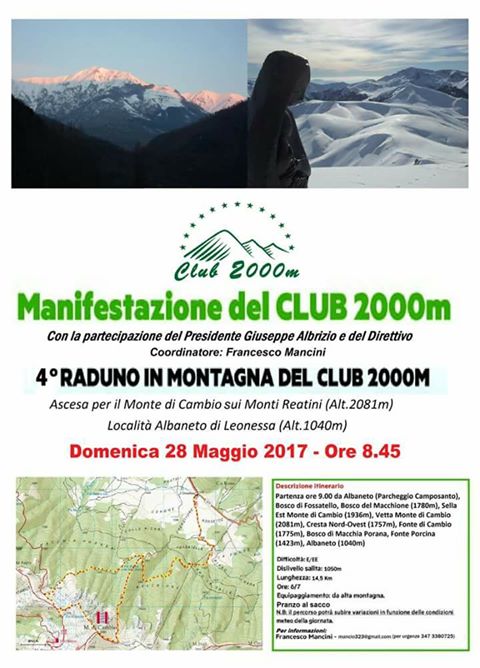 4 Raduno in montagna del Club2000m